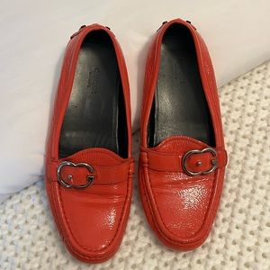 Patent leather Gucci loafers